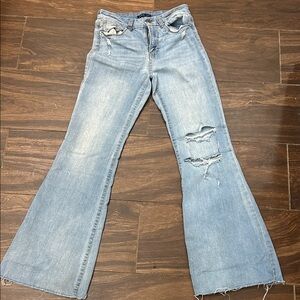 Sincerely Jules Light Blue Flare Jeans
